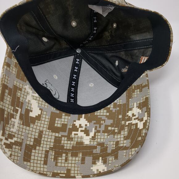 CI Football Fitted Baseball Hat Multicolor Large Camo Under Armour - Picture 7 of 9